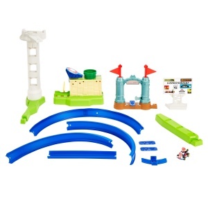 Set Circuit Slam Hot Wheels Mario Kart cu vehicul inclus, pentru copii de 3 ani - Img 5