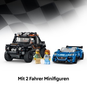 Set Constructor LEGO Speed Champions Jaguar Project 7 si Land Rover Defender 77264, 740 piese - Img 7