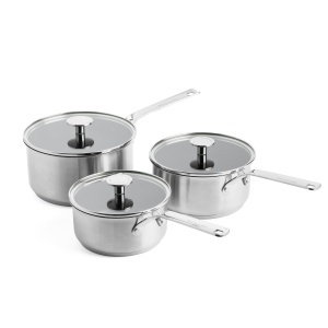 Set cratite KitchenAid din inox, 16 cm, 18 cm, 20 cm, antiaderent