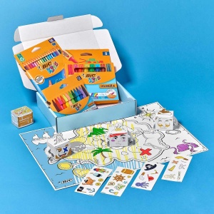 Set Creativ BIC Kids My Pirate Kit - 18 Creioane Colorate, 8 Markere, 12 Creioane de Colorat - Img 3