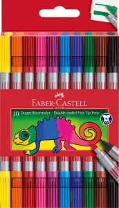 Set creativ Faber-Castell cu 10 markere si 12 creioane colorate, 22 piese - Img 2