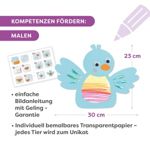 Set Creativ HABA Sachenmacher pentru Primul Dintre Animale - 3 Ani, Transparent, 6 Baze - Img 3