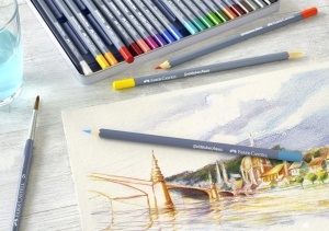 Set Creioane Aquarell Faber-Castell Goldfaber Aqua 36 piese, rezistente la rupere - Img 6
