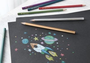 Set Creioane Colorate Faber-Castell Metallic si Pastel, 20 bucati - Img 5