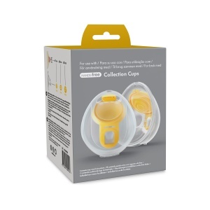 Set cupe colectare lapte matern Medela Hands-Free, 2 bucati, fara BPA, compatibile cu pompa Freestyle - Img 2