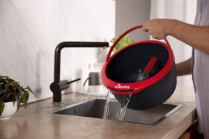 Set curatenie podele Vileda Spin Clean Sistem manual cu microfibra si rola de spalare - Img 5