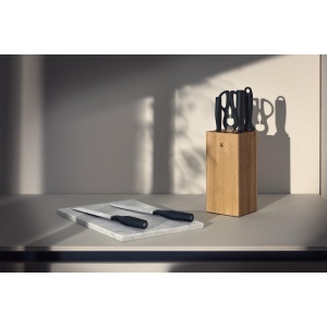 Set cutite WMF Impulse 7 piese bloc din lemn lame din otel german ergonomice - Img 3
