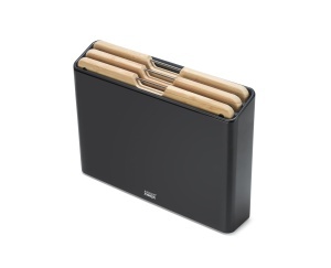Set de 3 tocatoare Joseph Joseph Folio Bambus cu suport din inox