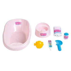 Set de baie pentru papusi Theo Klein 1647 Pentru papusi de max. 35 cm Accesorii incluse - Img 6