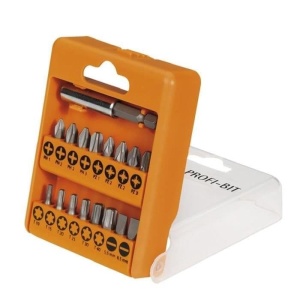 Set de biti AEG Profi-Bit Kassette 17 piese, 25 mm, cu suport magnetic - Img 3