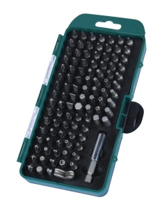 Set de biti Bruder Mannesmann M29892 100 piese crom-vanadiu cu caseta robusta - Img 3
