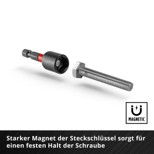 Set de Bituri si Stecknuss Einhell M-CASE 39 piese, S2 Stahl, 50BV30 Stahl - Img 7