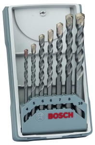Set de burghie pentru beton Bosch CYL-3 (pentru beton, O 4/5/6/6/7/8/10 mm, accesorii Masina de gaurit cu percutie), 7 piese