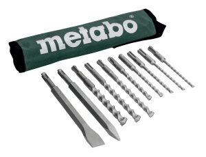 Set de burghie si dalturi Metabo SDS-plus, 10 piese, pentru beton si piatra - Img 5