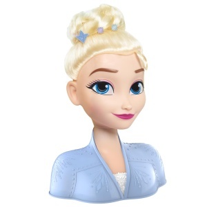 Set de coafare Elsa Frozen 2 Deluxe 20cm cu 14 accesorii pentru fete de la 3 ani - Img 5