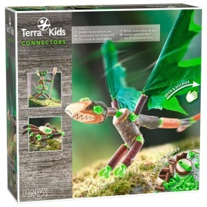 Set de Constructie HABA Terra Kids - Set Creativ cu Elemente din Lemn si Cortice
