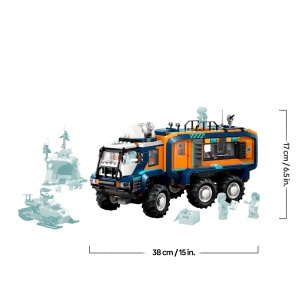 Set de Constructie LEGO City Arktis-Truck cu Laborator 60471, 1064 piese, 6 roti - Img 8