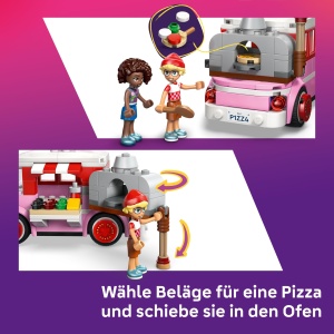 Set de Constructie LEGO Friends Pizzawagen 42694 cu 2 Figurine si Accesorii - Img 4