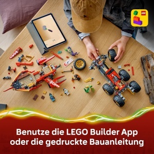 Set de Constructie LEGO NINJAGO Wustensegler 3-in-1 cu 6 Minifigurine, 1214 Piese - Img 6