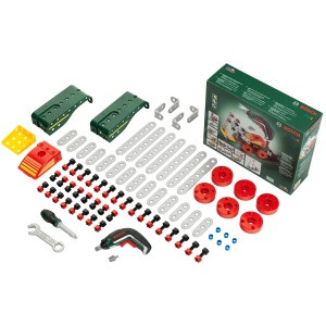 Set de Constructie Multi-Tech Theo Klein 8497 cu 107 Piese, Accesorii si Bosch Ixolino