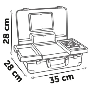 Set de cosmetica pentru copii Smoby My Beauty Kosmetikkoffer cu 13 accesorii si oglinda - Img 3