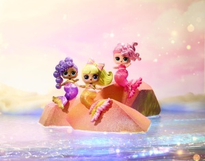 Set de creatie L.O.L. Surprise Mermaids Makeover Magic Tots, 6 figurine, lipgloss personalizat - Img 8