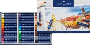 Set de Creioane Colorate Faber-Castell, 36 culori, pentru tehnici de pictura