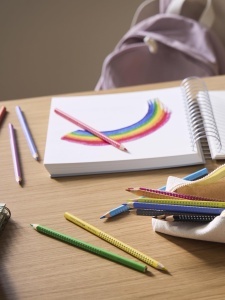 Set de Creioane Colorate Jumbo Faber-Castell Grip, 8 culori, Ergonomice - Img 5