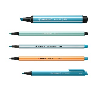 Set de Creioane STABILO ARTY, Cutie Neagra, 9 Pen 68 MAX, 12 pointMax - Img 4