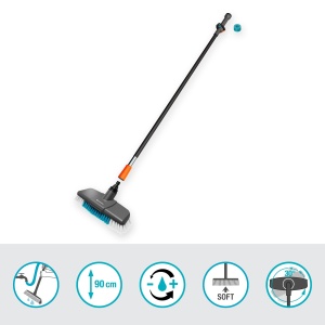 Set de curatare Gardena Cleansystem 18826-20 Perie Soft Maner 90 cm Detergent inclus - Img 3