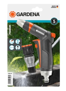 Set de curatare Gardena Premium 18306-20, design ergonomic, apa stop, pentru irigare