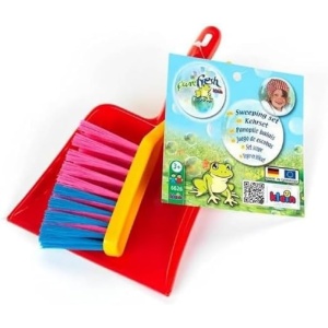 Set de curatenie pentru copii Theo Klein, 2 piese, din plastic colorat, 3 ani