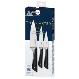 Set de cutite Tefal Jamie Oliver K267S355 3 piese inox german negru - Img 9