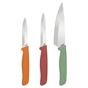 Set de cutite Zyliss Classic 3 piese din otel inoxidabil cu maner ergonomic