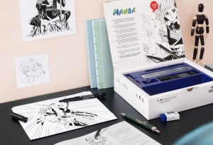 Set de desen Faber-Castell Manga Starter, 6 piese, incluzand tusche si creion - Img 5