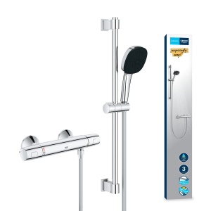 Set de dus GROHE Precision Trend 34237003 termostat economisire apa crom