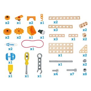 Set de experimente Hape Junior Inventor Deluxe STEM pentru copii 4 ani - Img 6