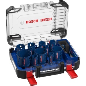 Set de feronerie Bosch EXPERT Multi Material, 14 piese, 20-76 mm