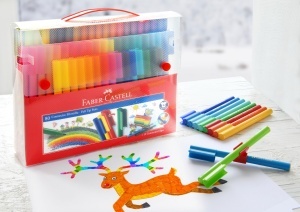 Set de Filzstifte Faber-Castell Connector, 91 piese, cu clip - Img 2