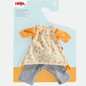 Set de imbracaminte HABA Summer Feeling 2 piese pentru papusi de 30 cm, lavabil - Img 6