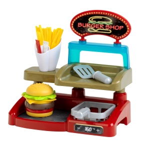 Set de joaca Burger Station Theo Klein cu accesorii, pentru copii de la 3 ani