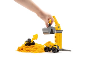 Set de Joaca CAT Little Machines - 2 Vehicule, Kran Functionabil, Insta-Dirt - Img 6