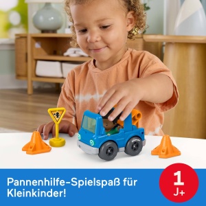 Set de Joaca Fisher-Price Little People cu Vehicul si Figurina, 5 Piese - Img 2