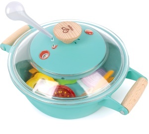 Set de joaca Hape Kleiner Kuechenchef Dampfgarer cu efecte sonore si abur pentru copii 3 - Img 4