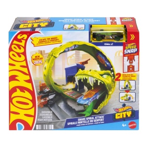 Set de joaca Hot Wheels cu serpentina, model JBM63, 2 moduri de joc, masinuta inclusa - Img 6