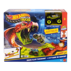 Set de Joaca Hot Wheels Monster Trucks Snake Slam Takedown cu Bone Shaker 164 - Img 7