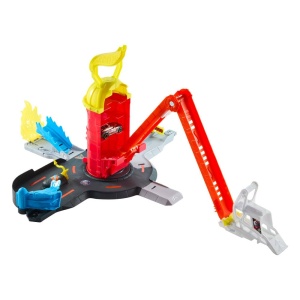 Set de Joaca Hot Wheels - Super Pompierie, Scala 164, Rampa Extensibila 40 cm - Img 5