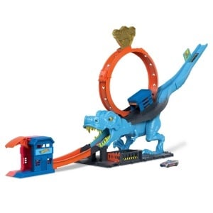 Set de joaca Hot Wheels T-Rex cu loop, pentru copii de la 4 ani, HNP77