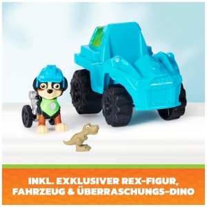 Set de Joaca PAW Patrol - HQ Dino Rettungs cu Figurina Rex si Vehicul - Img 5