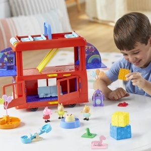 Set de Joaca Peppa Pig Autobuz de Petrecere 2-in-1, 3 Figurine, 13 Accesorii - Img 8